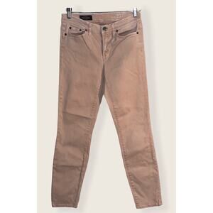 J. Crew toothpick blush pants/jeans Sz 28 EUC